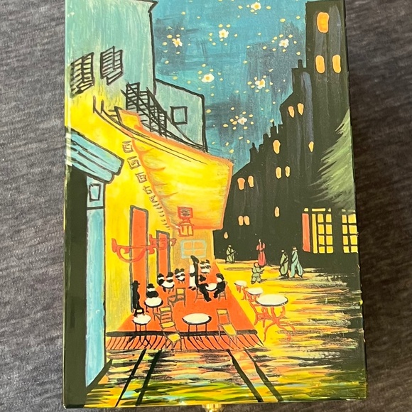 Vintage Erte Vincent Van Gogh "Cafe Terrace at Night" Trinket Jewelry Box - Picture 2 of 8